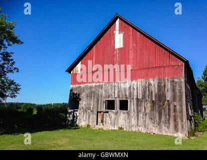 Grange rustique dans le Vermont Banque D'Images