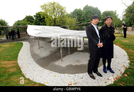 Serpentine Gallery Pavilion appuyez sur Afficher Banque D'Images