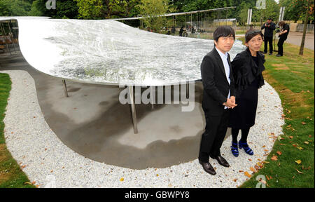 Serpentine Gallery Pavilion appuyez sur Afficher Banque D'Images