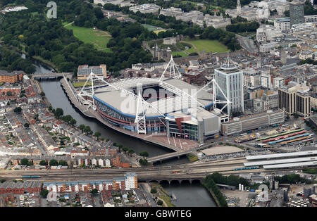 Stock Général - Millennium Stadium - Cardiff Banque D'Images