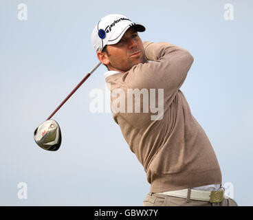 Golf - Open 2009 Championship - cycle d'entraînement - deuxième jour - Turnberry. Sergio Garcia Banque D'Images