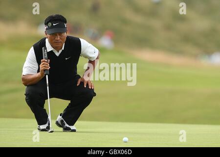 Golf - le championnat ouvert 2009 - Round One - Turnberry Golf Club.KJ Choi de Corée du Sud en action pendant la première journée du Championnat Open au Turnberry Golf Club. Banque D'Images