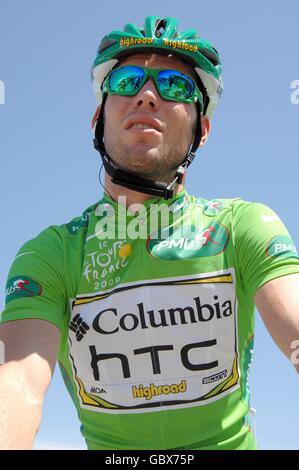 Cyclisme - Tour de France 2009 - phase 5.Mark Cavendish d'équipe Columbia avant la cinquième étape du Tour de France entre le Cap d'Agde et Perpignan. Banque D'Images