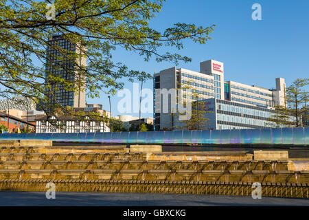 Bâtiment de l'Université de Sheffield Hallam, Angleterre Banque D'Images