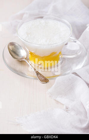 Dessert tapioca à la mangue Banque D'Images