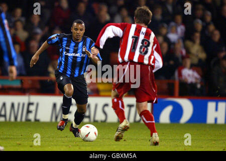 Football - Championnat de la ligue de football Coca-Cola - Sheffield United et Nottingham Forest.Matthieu Louis-Jean de Nottingham Forest Banque D'Images