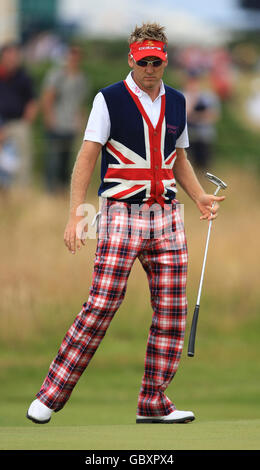 Golf - le championnat ouvert 2009 - Round One - Turnberry Golf Club. Ian Poulter, de l'Angleterre Banque D'Images