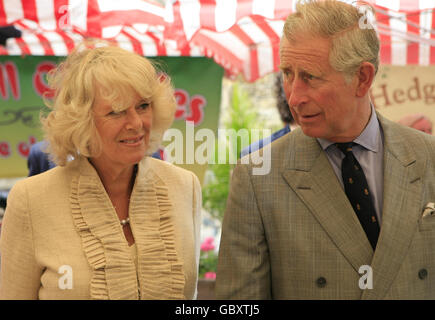 Charles et Camilla visitez l'île de Wight Banque D'Images