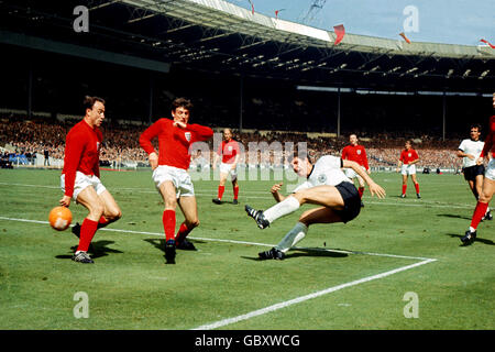 L'Angleterre v l'Allemagne de l'Ouest - 1966 Finale de Coupe du Monde - Stade de Wembley Banque D'Images