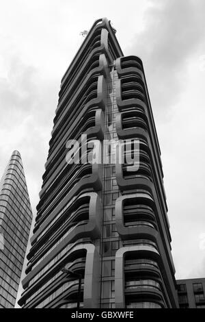 Tour résidentielle Canaletto conçu par l'architecte néerlandais, Ben van Berkel sur UNStudio. Banque D'Images