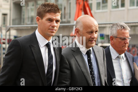Steven Gerrard en justice Banque D'Images
