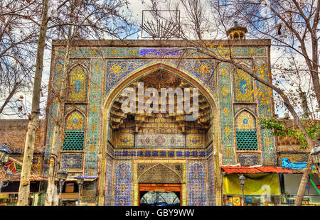 Mosquée à Téhéran le Grand Bazar - Iran Banque D'Images