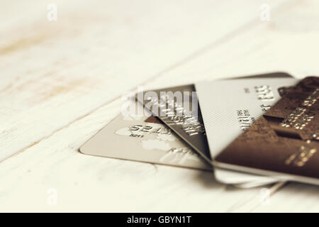 Cartes de crédit Banque D'Images