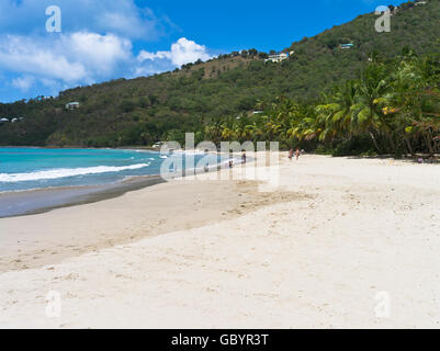 Dh plage de Brewers Bay TORTOLA CARAÏBES plages familiales Mer sable ciel bleu Banque D'Images