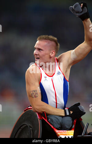 Athlétisme - Jeux Paralympiques d'Athènes 2004 - Men's T54 200m - Final Banque D'Images