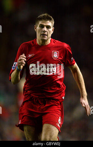 Soccer - FA Barclays Premiership - Liverpool / Arsenal. Steven Gerrard, Liverpool Banque D'Images