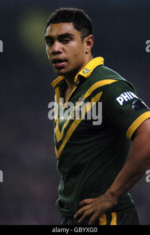 Rugby League - trois nations Gillette - Grande-Bretagne v Australie Banque D'Images