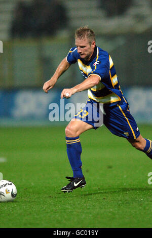 Football - coupe UEFA - Groupe B - Parme / Steaua Bucuresti. Vincenzo Grella, Parme Banque D'Images