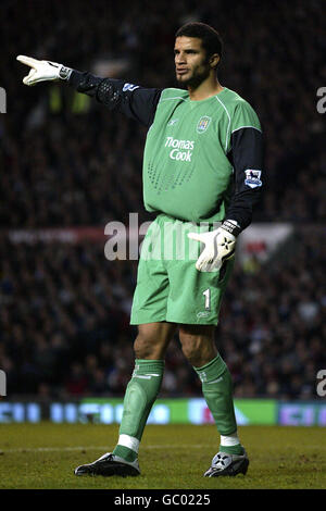 Football - FA Barclays Premiership - Manchester United / Manchester City. David James, gardien de but de Manchester City Banque D'Images