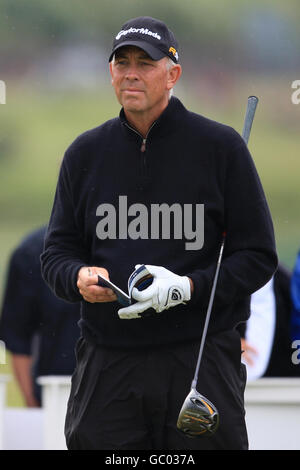 Golf - le championnat ouvert 2009 - deuxième partie - Turnberry Golf Club. Tom Lehman, États-Unis Banque D'Images