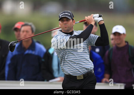 Golf - le championnat ouvert 2009 - deuxième partie - Turnberry Golf Club.Sergio Garcia, Espagne Banque D'Images