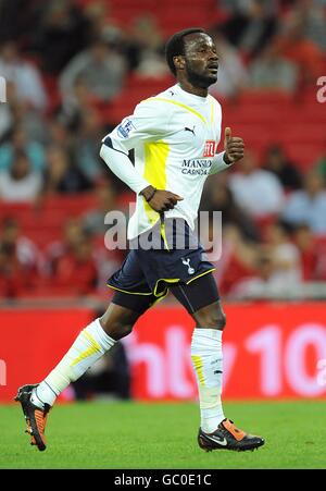 Football - coupe Wembley 2009 - Tottenham Hotspur v Barcelone - Stade Wembley. Pascal Chimbonda, Tottenham Hotspur Banque D'Images