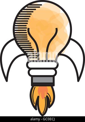 L'ampoule ou grande idée icône isolé du design. Illustration de Vecteur