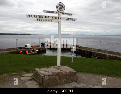 Vue générale du site de John O'Groats Banque D'Images