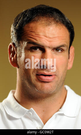 Martin Johnson, entraîneur de l'équipe de rugby d'Angleterre, lors de l'Open de RFU à Twickenham, Londres. Banque D'Images