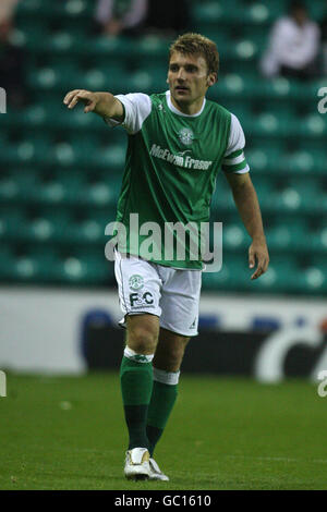 Football - coupe d'Insuance coopérative - deuxième tour - Hibernian / Brechin City - Easter Road.Chris Hogg, Hibernian Banque D'Images