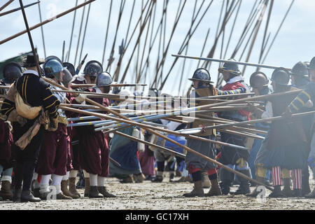 English Civil War re-enactment en Weston-Super-Mare Banque D'Images