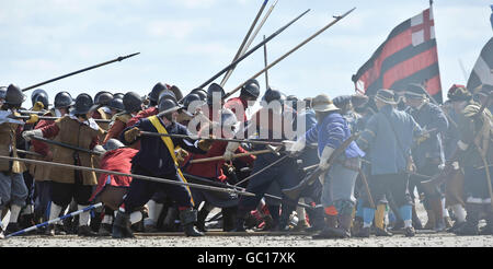 English Civil War re-enactment en Weston-Super-Mare Banque D'Images