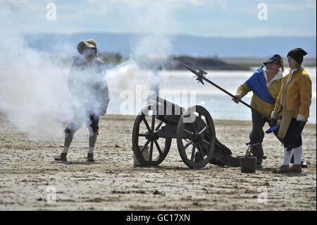 English Civil War re-enactment en Weston-Super-Mare Banque D'Images