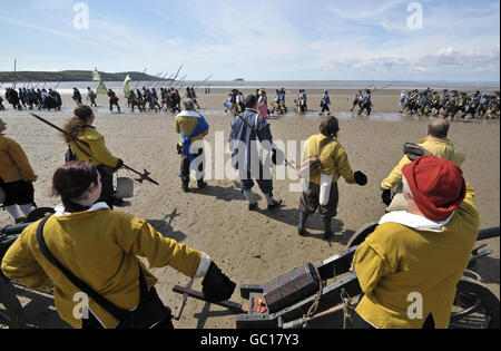 English Civil War re-enactment en Weston-Super-Mare Banque D'Images