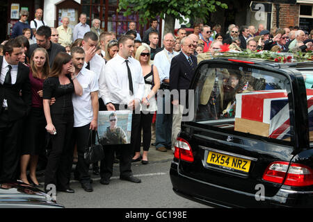 Rapatriement des soldats morts Banque D'Images