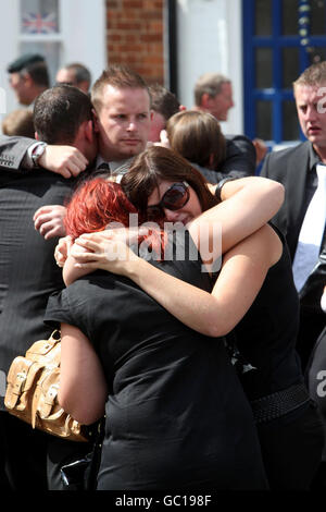 Rapatriement des soldats morts Banque D'Images