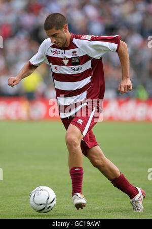 Football - Super League suisse - AC Bellinzona / Neuchâtel Xamax - Stadio Comunale Bellinzona. Iacopo la Rocca, AC Bellinzona Banque D'Images