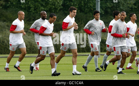 Arsenal Soccer - Session de formation - London Colney Banque D'Images