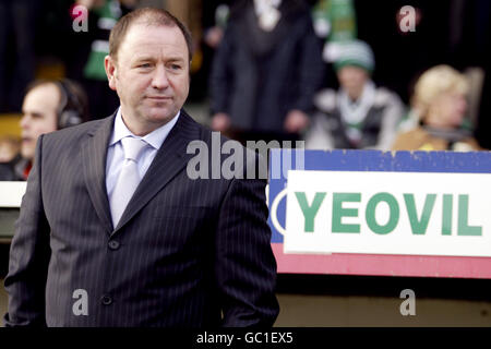 Football - AXA FA Cup - troisième tour - Yeovil Town / Liverpool. Gary Johnson, directeur de la ville de Yeovil Banque D'Images