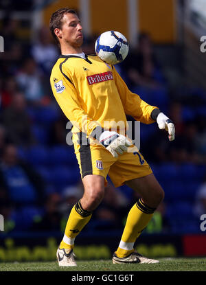 Football - Barclays Premier League - Birmingham City / Stoke City - St Andrew's Stadium. Thomas Sorensen, gardien de but de la ville de Stoke Banque D'Images