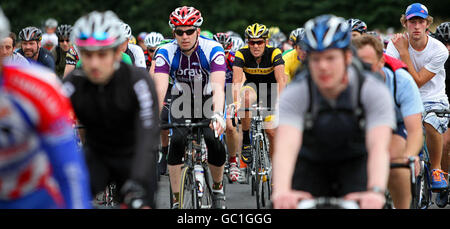 Lance Armstrong à Dublin Banque D'Images