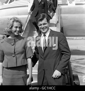 Politique - Parti démocratique - Sen Edward Kennedy - Londres - 1961 Banque D'Images