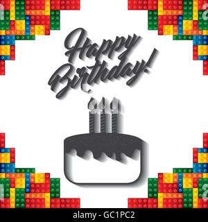 L Icone Du Chassis Lego Joyeux Anniversaire Design Graphique Vectoriel Image Vectorielle Stock Alamy