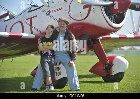 Huit ans wingwalker Banque D'Images