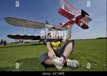 Huit ans wingwalker Banque D'Images