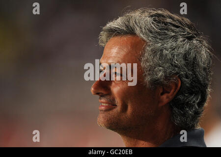 Football - Trofeo Pirelli - AS Monaco / Internazionale Milan - Stade Louis II Jose Mourinho, entraîneur de l'Inter Milan Banque D'Images
