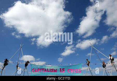 Camp climat Banque D'Images