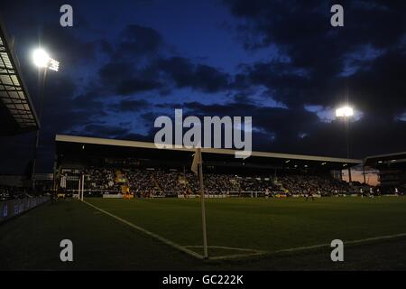 Football - UEFA Europa League - Play-offs - First Leg - Fulham / FC Amkar Perm - Craven Cottage.Vue générale sur Craven Cottage, stade du club de football de Fulham Banque D'Images