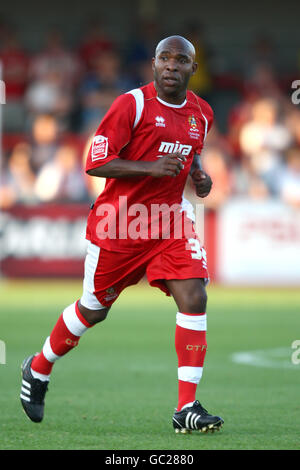 Football - Carling Cup - Premier tour - Cheltenham Town / Southend United - Whaddon Road. Barry Hayles, Cheltenham Town Banque D'Images