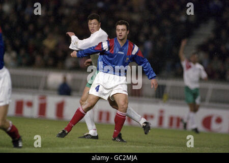 FOOTBALL.ALAIN ROCHE, FRANCE. Banque D'Images